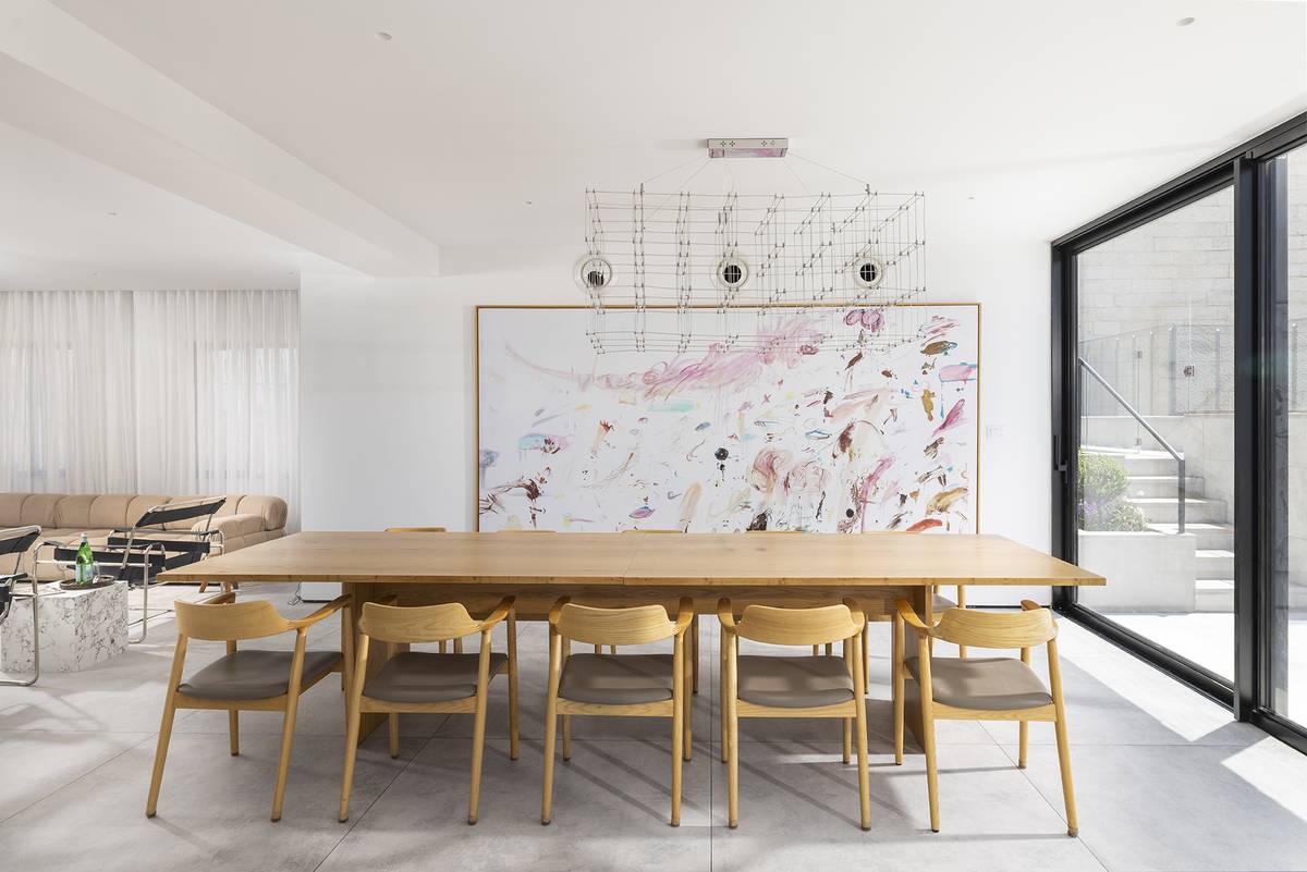 Reception salon and gourmet kitchen at Aura Penthouse Jerusalem – photo 7